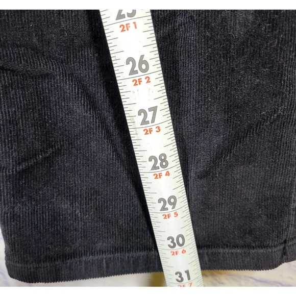 J Jill Pants Womens Corduroy Slim Leg Stretch Size 8 Black Chino Straight - Picture 6 of 9